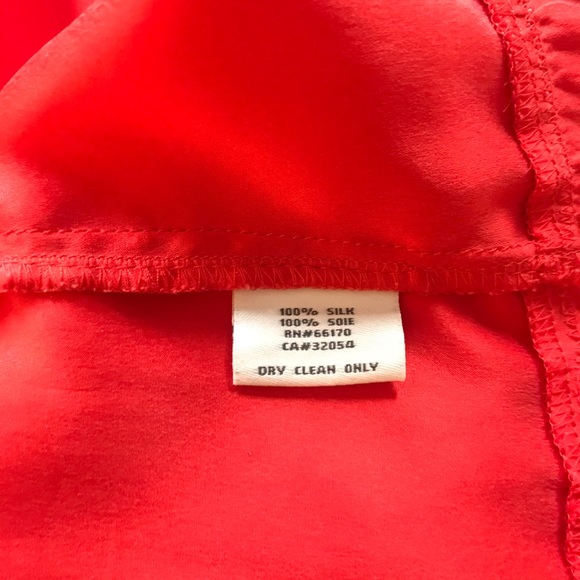 Kimchi Blue Red Silk ruffle Dress - Picture 3 of 5